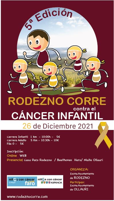 Rodezno corre contra el cáncer infantil 2021
