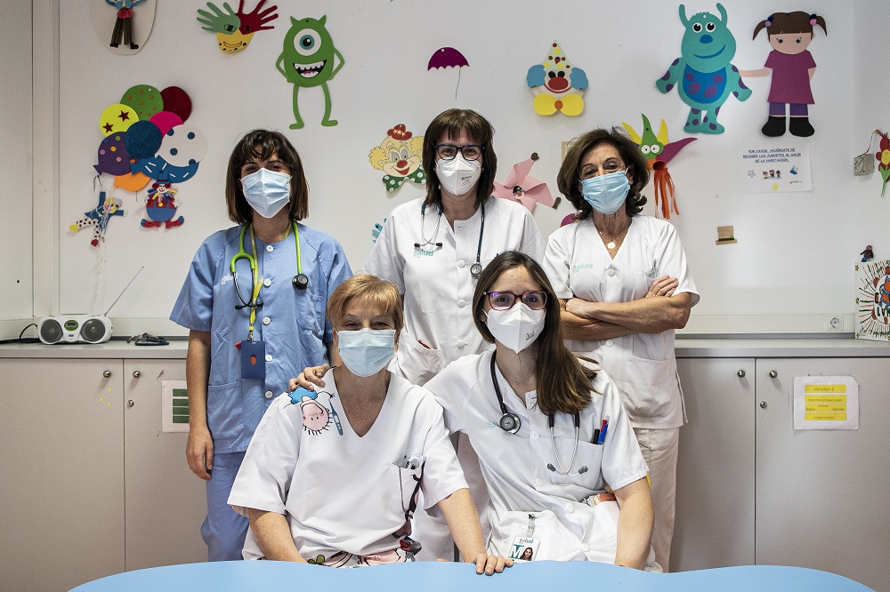 El equipo de Oncopediatría del Servet en el año 2021